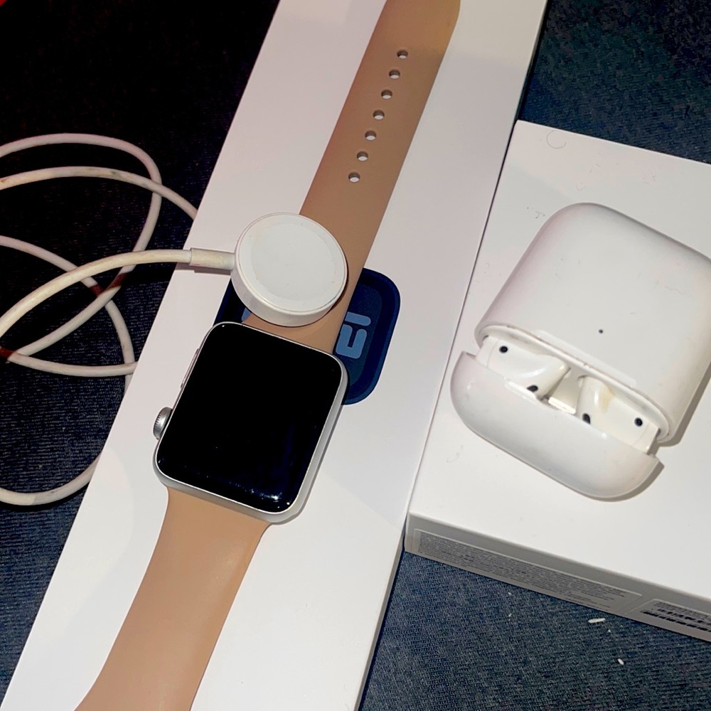 Apple Watch with air pods 2nd series (BOTH) 42-44mm